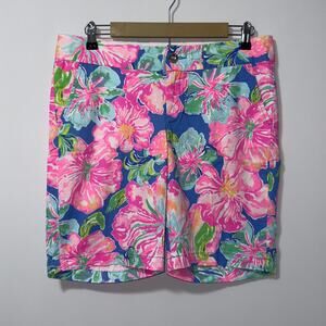 Lilly Pulitzer Chipper Short Beckon Blue Jungle Utopia Womens size 6